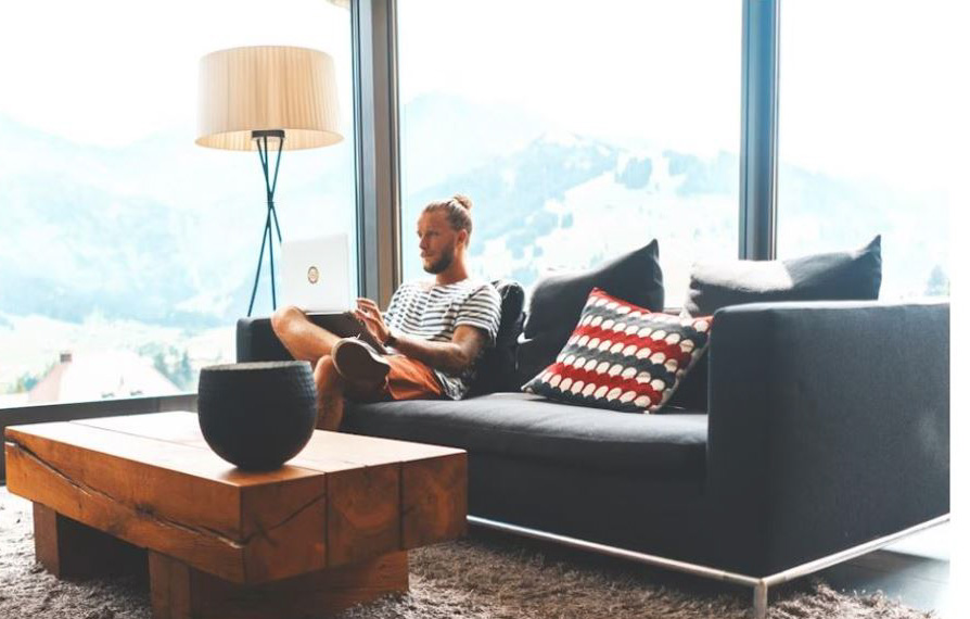 Relaxing at home while a professional handles the draw